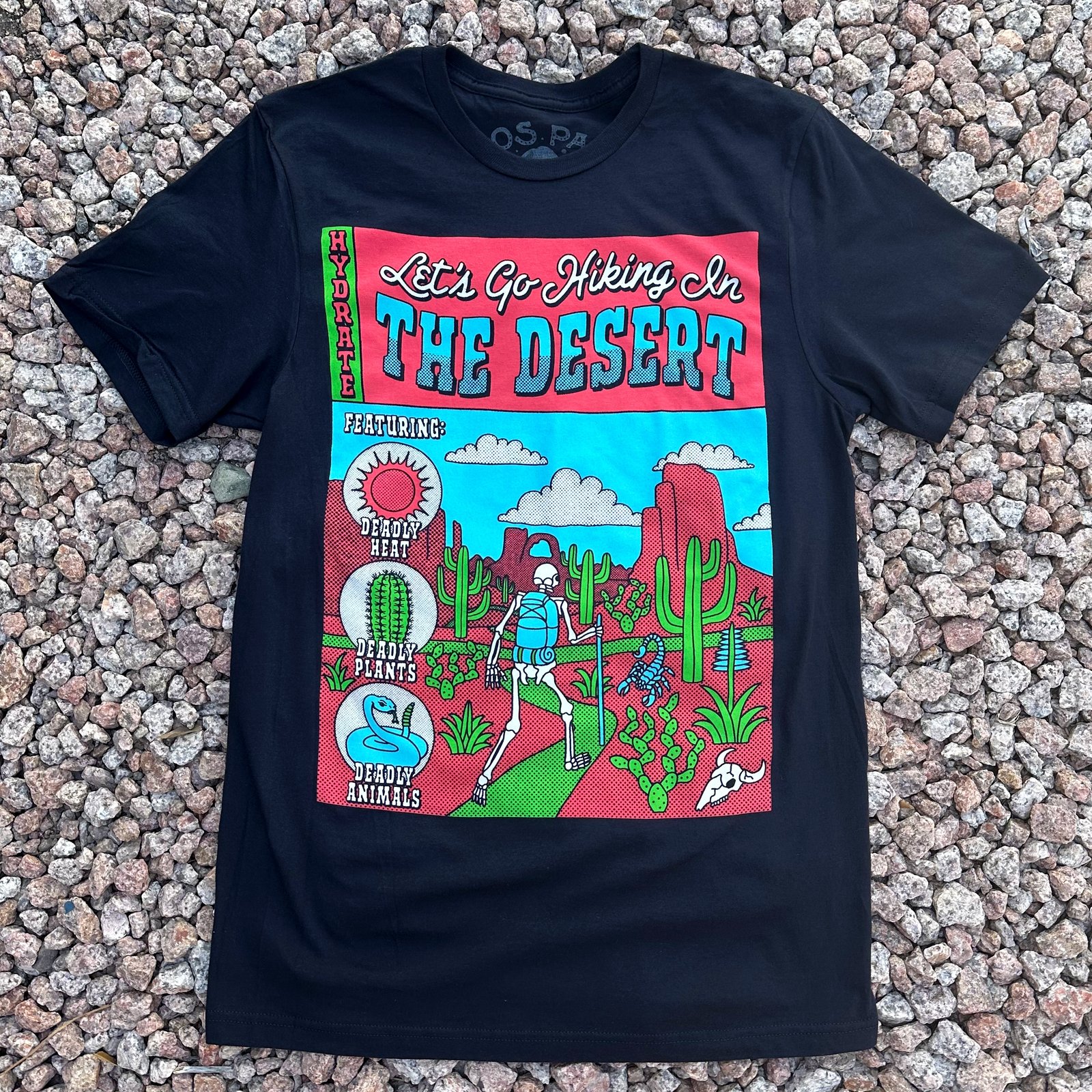 Hiking Black Tee | Jos Par